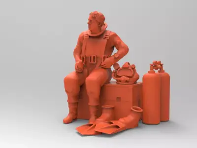 Industrial diver Typ C 3D print model
