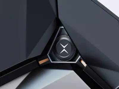 Polestar aerodynamic fan wheel Low-poly 3D model