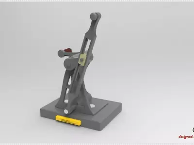 FST1349 Whitworth Slider-Crank Quick-Return Mechanism  Free 3D model