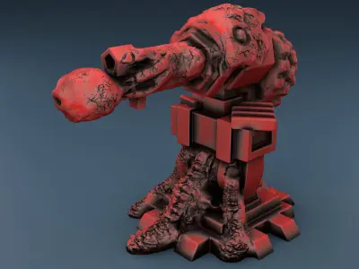 set of 3 models - military equipment 3D print model