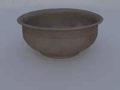 Pewter Serving Bowl 3D model