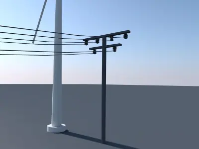 Wind turbine 3D model get