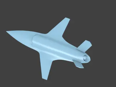 XQ-58a 3D print model