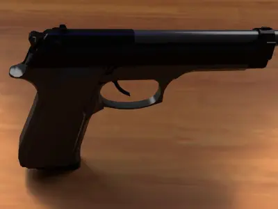 Beretta M9 Free low-poly 3D model