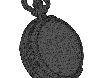 Realistic Antique Pocket Watch 3D Model Low-poly 3D model