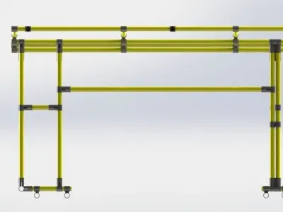 ESD PIPE TEND FRAME Free 3D model