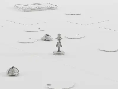 Board Game Outfoxed 3D model