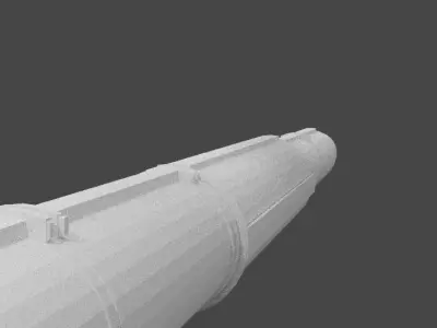 2A46 125mm Tank Gun 3d model Free 3D model