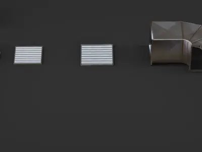 Industrial Ventilation Free low-poly 3D model