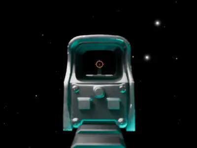 HOLO Red Dot Sight Low-poly 3D model