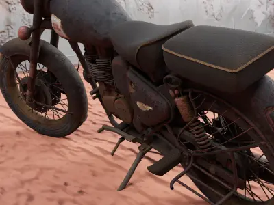 ROYAL ENFIELD  Low-poly 3D model