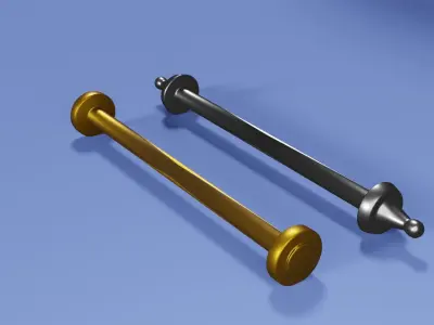 Rouleau de parchemin - parchment roll Free 3D model