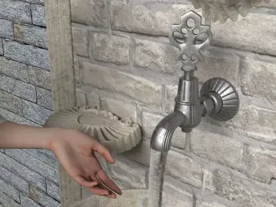 Historic Fountain 3D model purchase