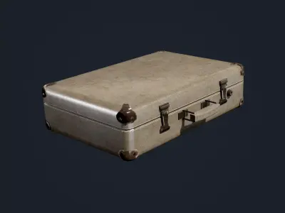 Suitcase Luggage Bag Hotel Travel Low-poly 3D model