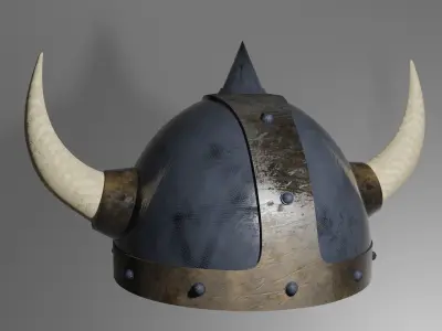 Warrior Helmet Low Poly Helmet Low-poly 3D model