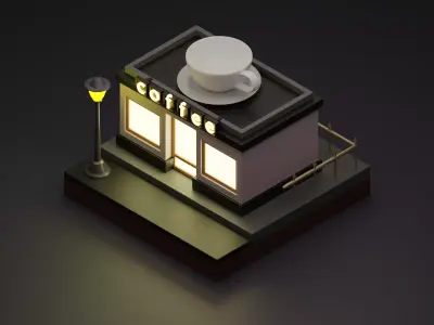 Coffee Shop 3D model