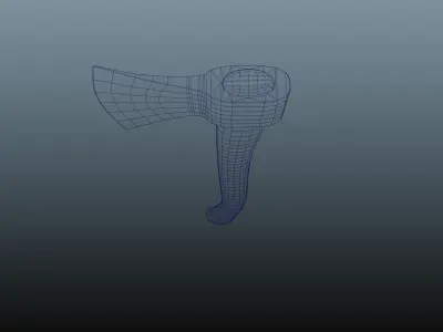 Axe 3d Model Low-poly 3D model