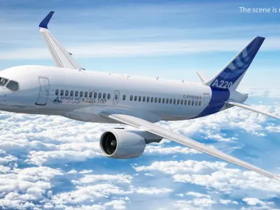  Airbus A220 100 Detailed Interior 
