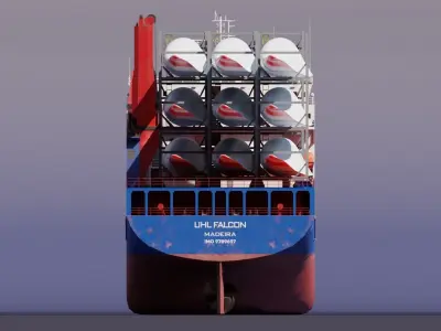 ZEA FALCON Heavy Lift Low-poly 3D model