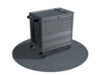 CRAFTING TABLE cart trolley 3D model