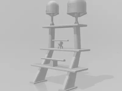 AHTS ship mast 3D print model
