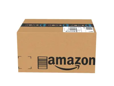 Amazon box 2J PBR 02 Low-poly 3D model