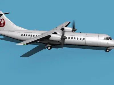 ATR  ATR-72-600 Japan Air Commuter 3D model