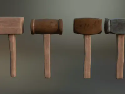 Medieval Tools 3D Asset Pack Low-poly 3D model
