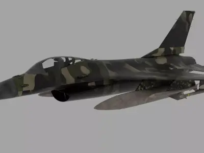 F-16 Jet Low-poly 3D model purchase