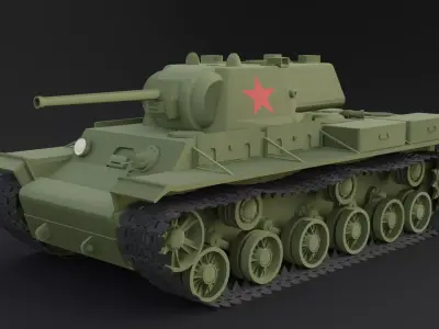 KV-1 Soviet Tank 3D model