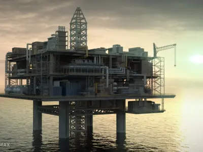 oil platform 3D model order