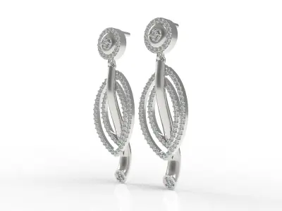 Diamond Pendant Set 47 3D print model