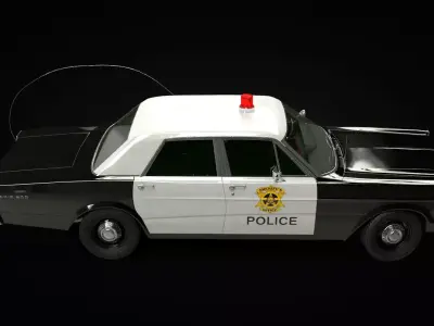 Galaxie 66 Police Car 3D model