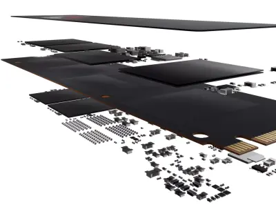 SSD Solid State Drive 3D model