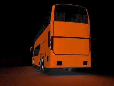 Double Decker Bus Free low-poly 3D model