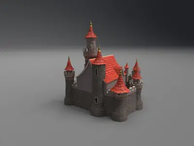 Castle 3D model 2