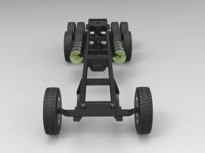 Chassis for truck 3D model