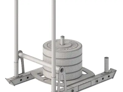 DHZ functional training sled 3D model