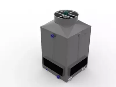 Cooling tower 3D model purchase