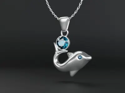 Dolphin Jewelry Free 3D print model