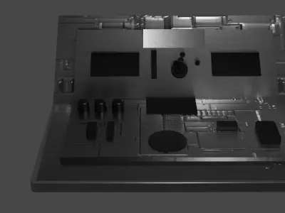Sci fi simple control Desk 3D model
