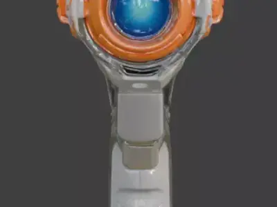 Sci-Fi Energy Blaster 3D Model V02 Low-poly 3D model