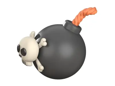 Bomb 3D Illustration 3D model