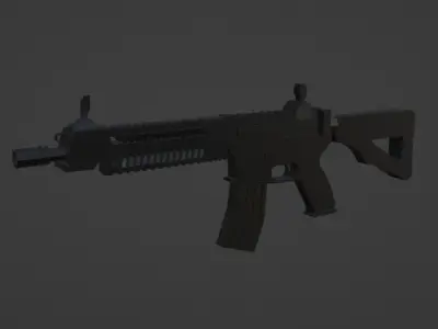 3d low poly guns Free low-poly 3D model