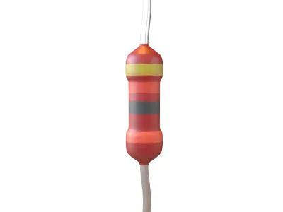 Resistors v1 003 Low-poly 3D model