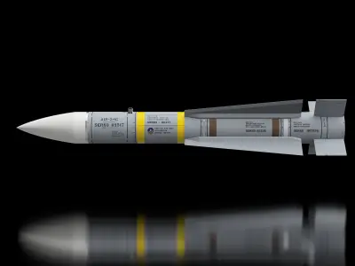 AIM-54C Phoenix Missile - Extreme Detail - 3D Print Ready 3D print model