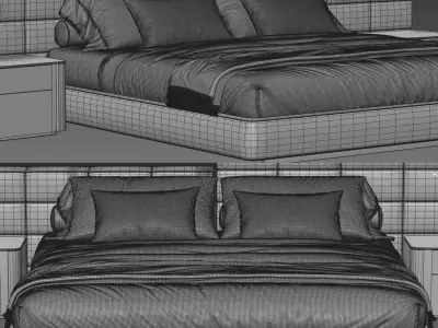 Lawrence Bed 3D model
