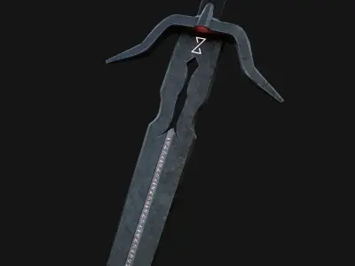 Witcher Sword Low-poly 3D model purchase