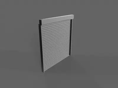 PBR Industrial Door A2 Low-poly 3D model