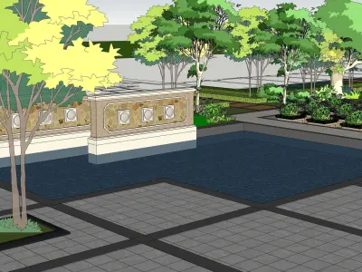 Sketchup Landscape Park 189 3D model